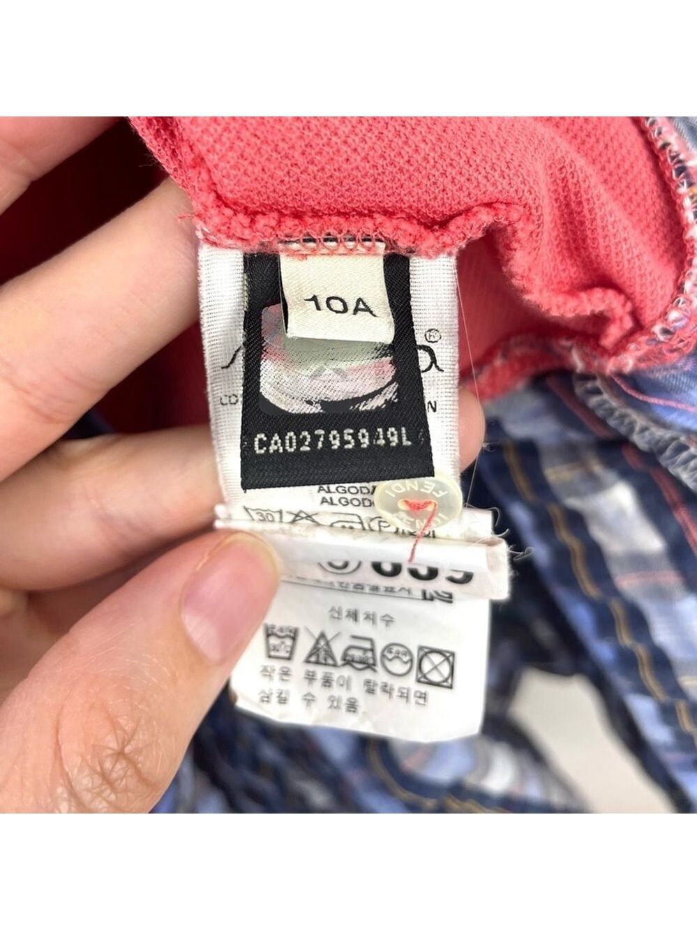 FENDI Pink And Blue Check FF Polo Dress Size 10 - Picture 9 of 10